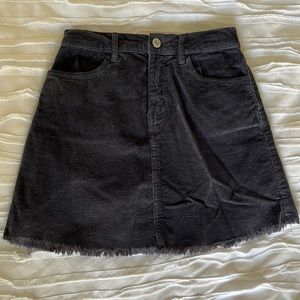 Blue Corduroy Mini Skirt!
